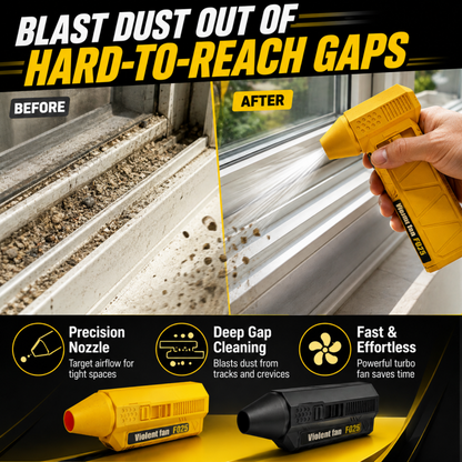 ⚡ 80,000 RPM Portable Turbo Blower – Powerful Handheld Air Duster for Car, Snow & Dust Cleaning
