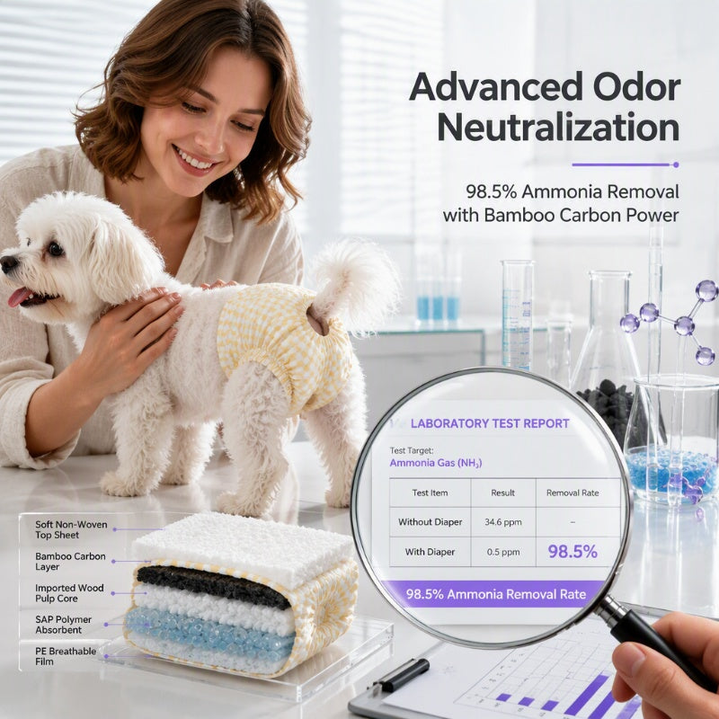 🏅Ultra-Absorbent Breathable Disposable Pet Diapers