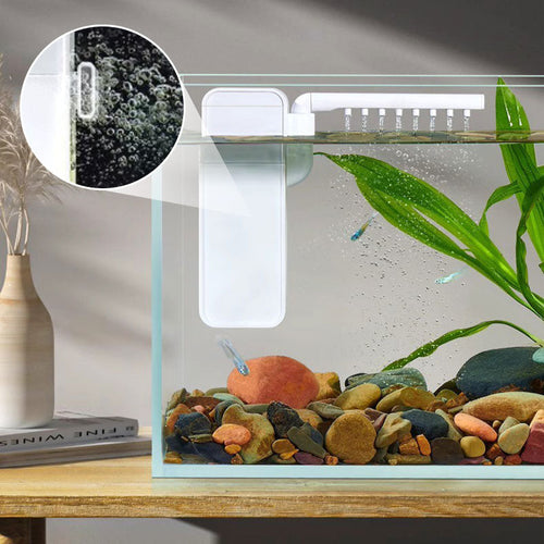 🐠 3-in-1 Mini Aquarium Filter – Compact Fish Tank Filter with Water Circulation & Aeration