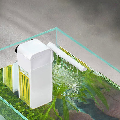 🐠 3-in-1 Mini Aquarium Filter – Compact Fish Tank Filter with Water Circulation & Aeration