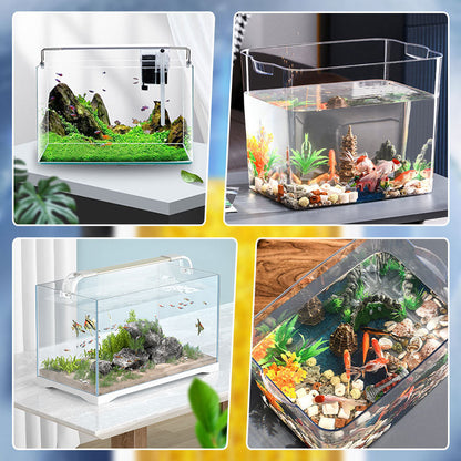 🐠 3-in-1 Mini Aquarium Filter – Compact Fish Tank Filter with Water Circulation & Aeration