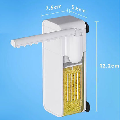🐠 3-in-1 Mini Aquarium Filter – Compact Fish Tank Filter with Water Circulation & Aeration