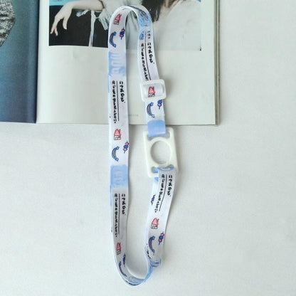Adjustable Water Bottle Lanyard with Flexible Silicone Ring