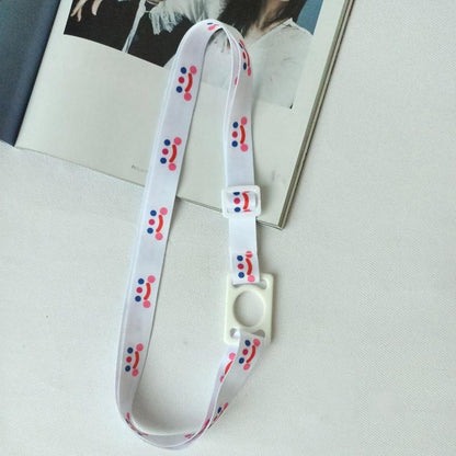 Adjustable Water Bottle Lanyard with Flexible Silicone Ring