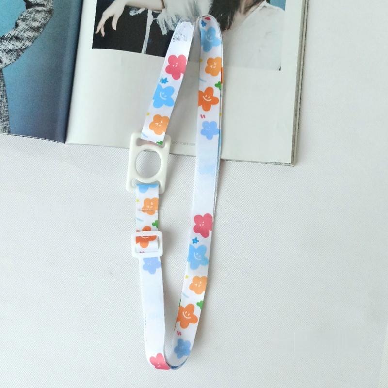 Adjustable Water Bottle Lanyard with Flexible Silicone Ring