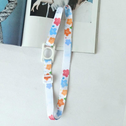 Adjustable Water Bottle Lanyard with Flexible Silicone Ring