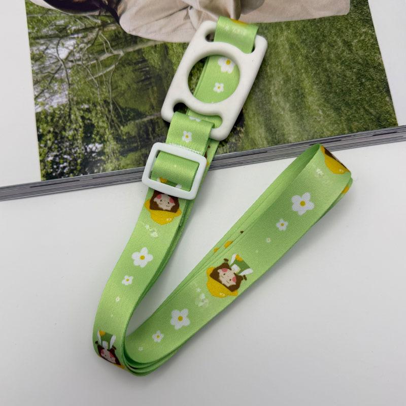 Adjustable Water Bottle Lanyard with Flexible Silicone Ring