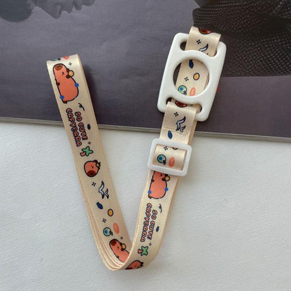 Adjustable Water Bottle Lanyard with Flexible Silicone Ring