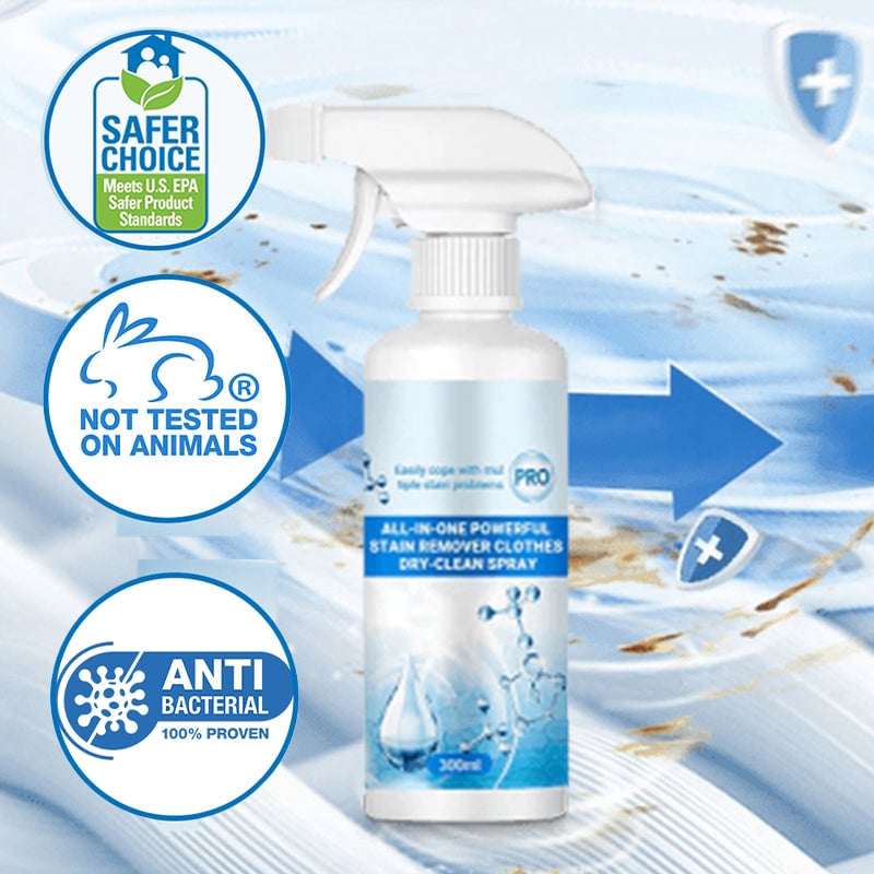 Targeted laundry stain pre-treatment spray