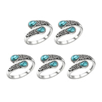 💥5 Turquoise Rings (🎁Best Value Set)